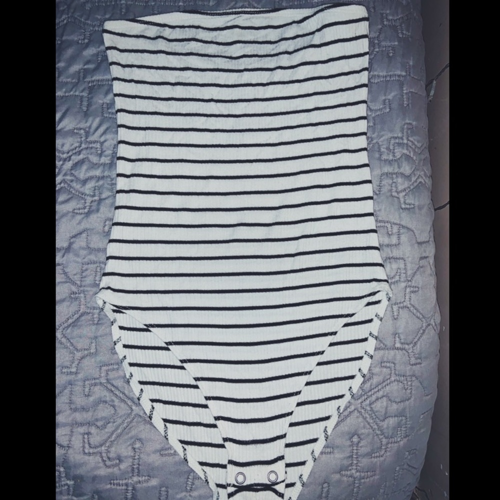 American eagle striped bodysuit never worn
